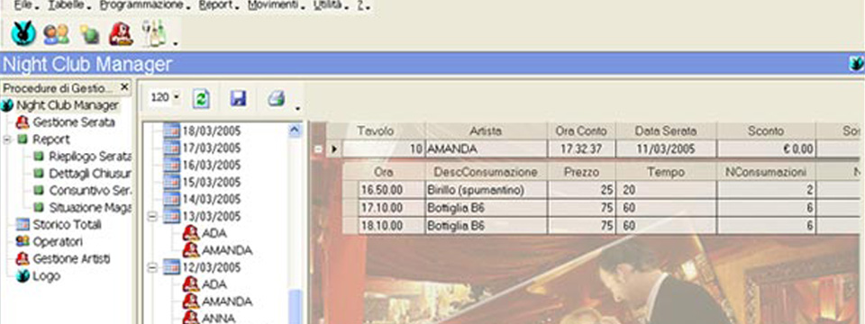 Night Club - Software gestionale per locali di intrattenimento notturno